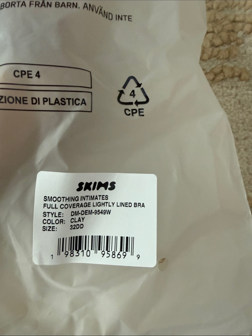 NWT  FULL COVERAGE BRA Smoothing Intimates 32DD  COLOR CLAY - Picture 8 of 8